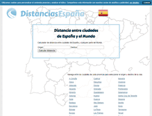 Tablet Screenshot of distanciasespana.com